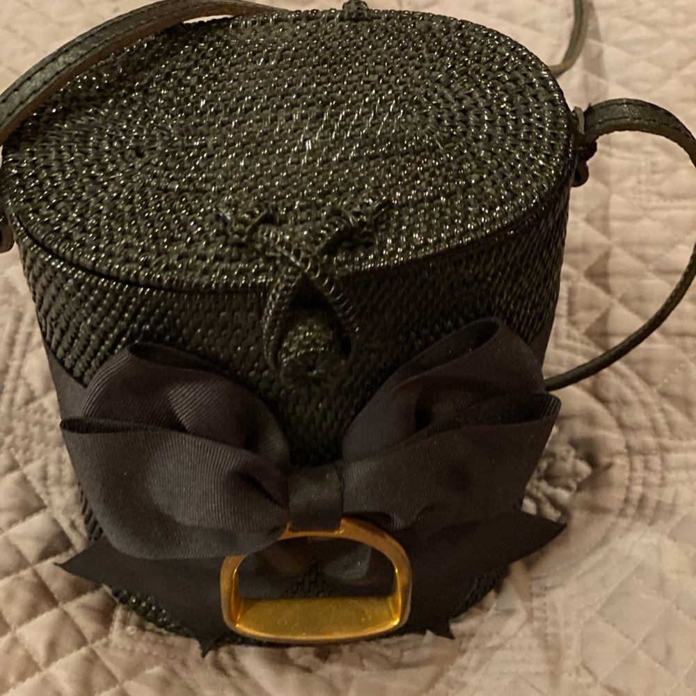 Black gold stirrup bucket purse. Brand new. Never used.
